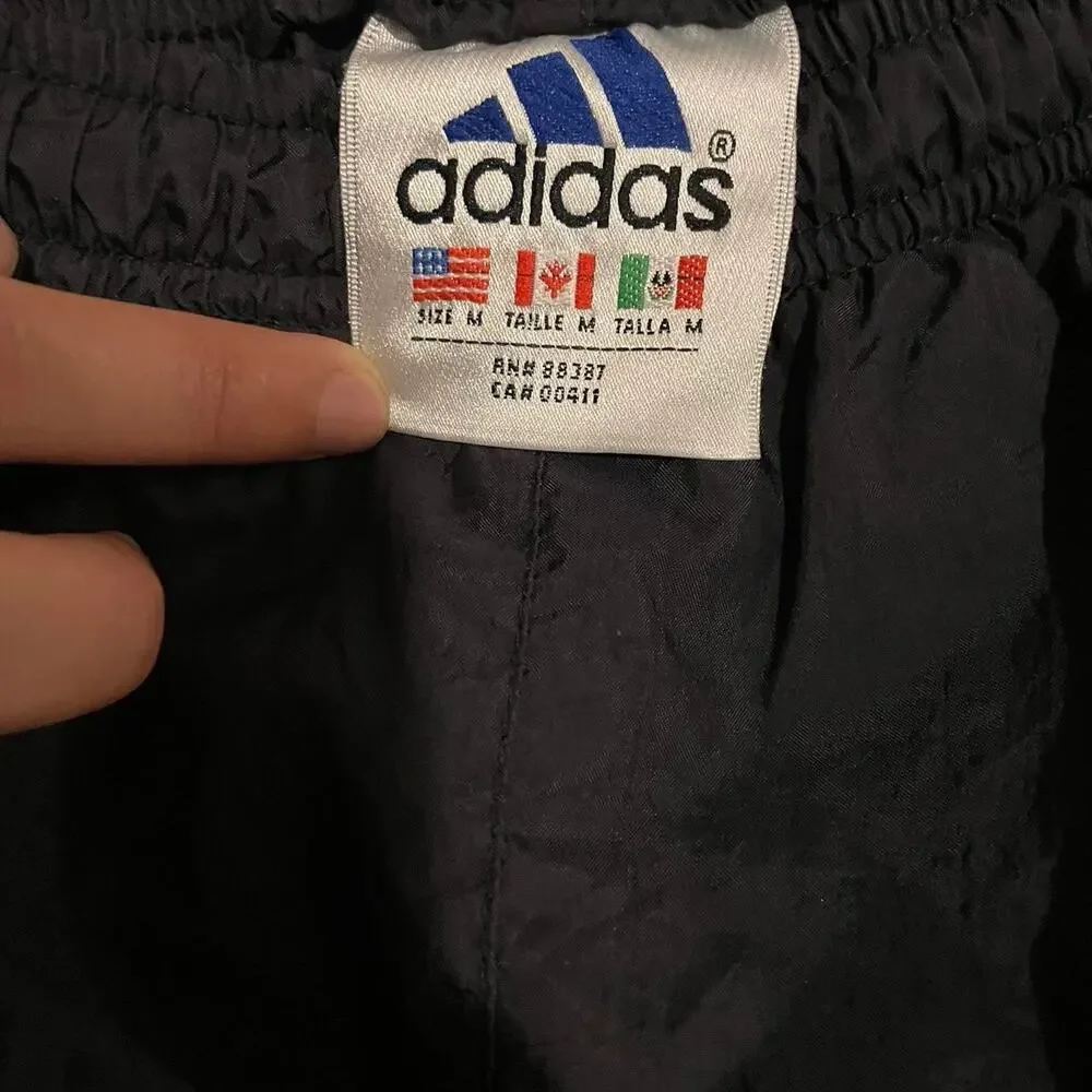 Vintage Y2K Adidas Three Stripe Track Pants Adult Medium